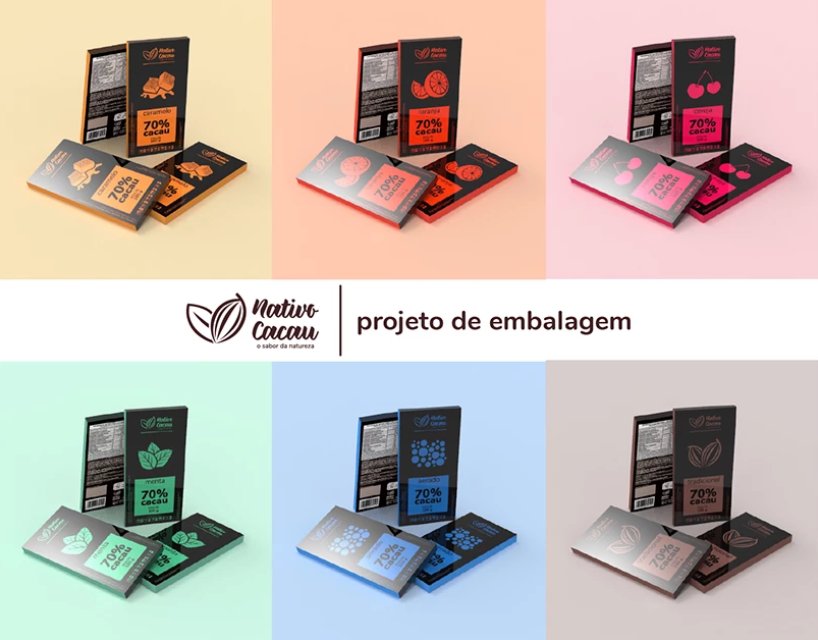 Nativo Cacau — projeto de embalagem
